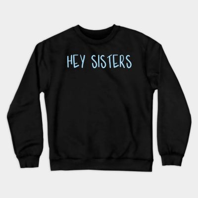 Hey Sisters Script Blue Crewneck Sweatshirt Official James Charles Merch