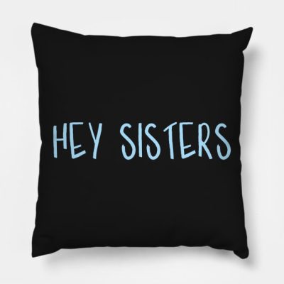Hey Sisters Script Blue Throw Pillow Official James Charles Merch