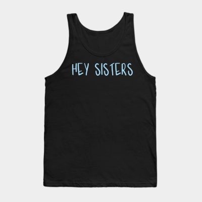 Hey Sisters Script Blue Tank Top Official James Charles Merch