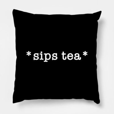 Sips Tea A Funny Slang Females Around The World Throw Pillow Official James Charles Merch