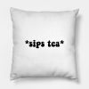 Sips Tea Throw Pillow Official James Charles Merch