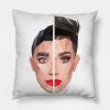 James Charles Throw Pillow Official James Charles Merch